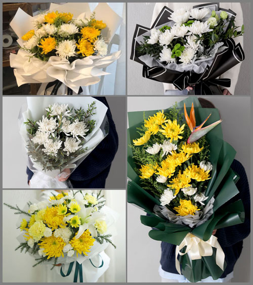 山东青岛平度市白沙河街道中洼子村白事花束代送